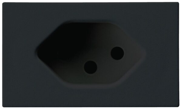 Produktbild FLF 113 102  -  FLF-Steckdose 1xT13,  schwarz mit Steckklemmen